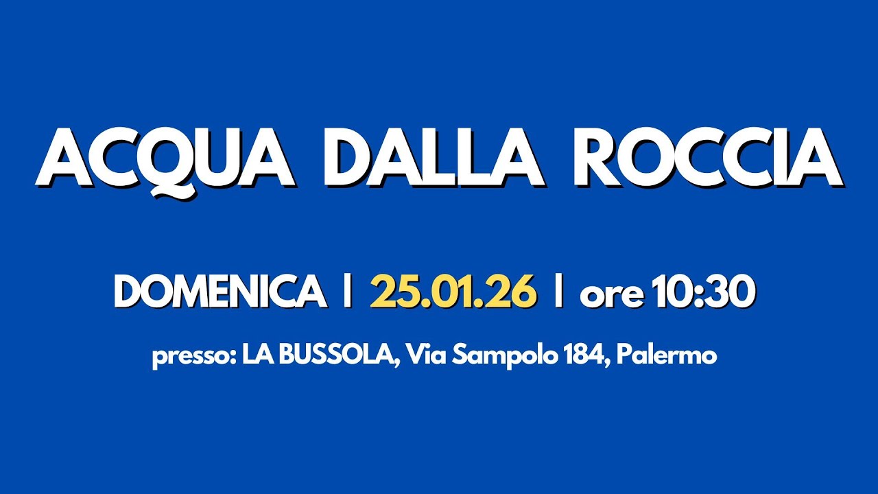 LH Live - Acqua dalla roccia (Esodo 17)