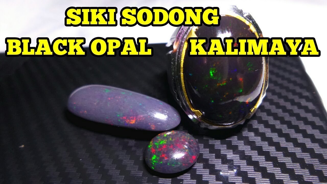 NATURAL BLACK OPAL KALIMAYA