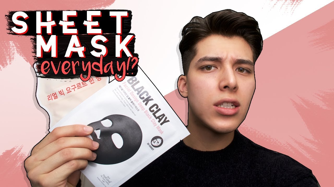 using a sheet mask every day for a week!
