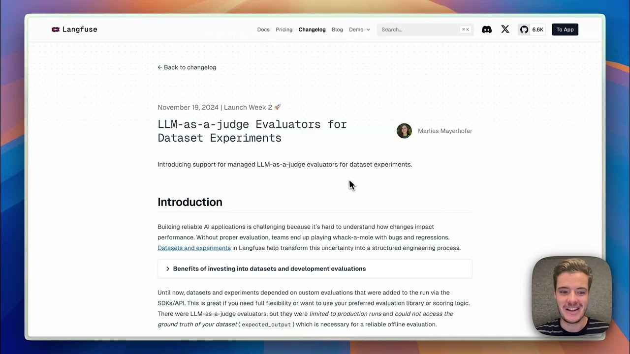 LLM-as-a-Judge Evaluation for Dataset Experiments in Langfuse