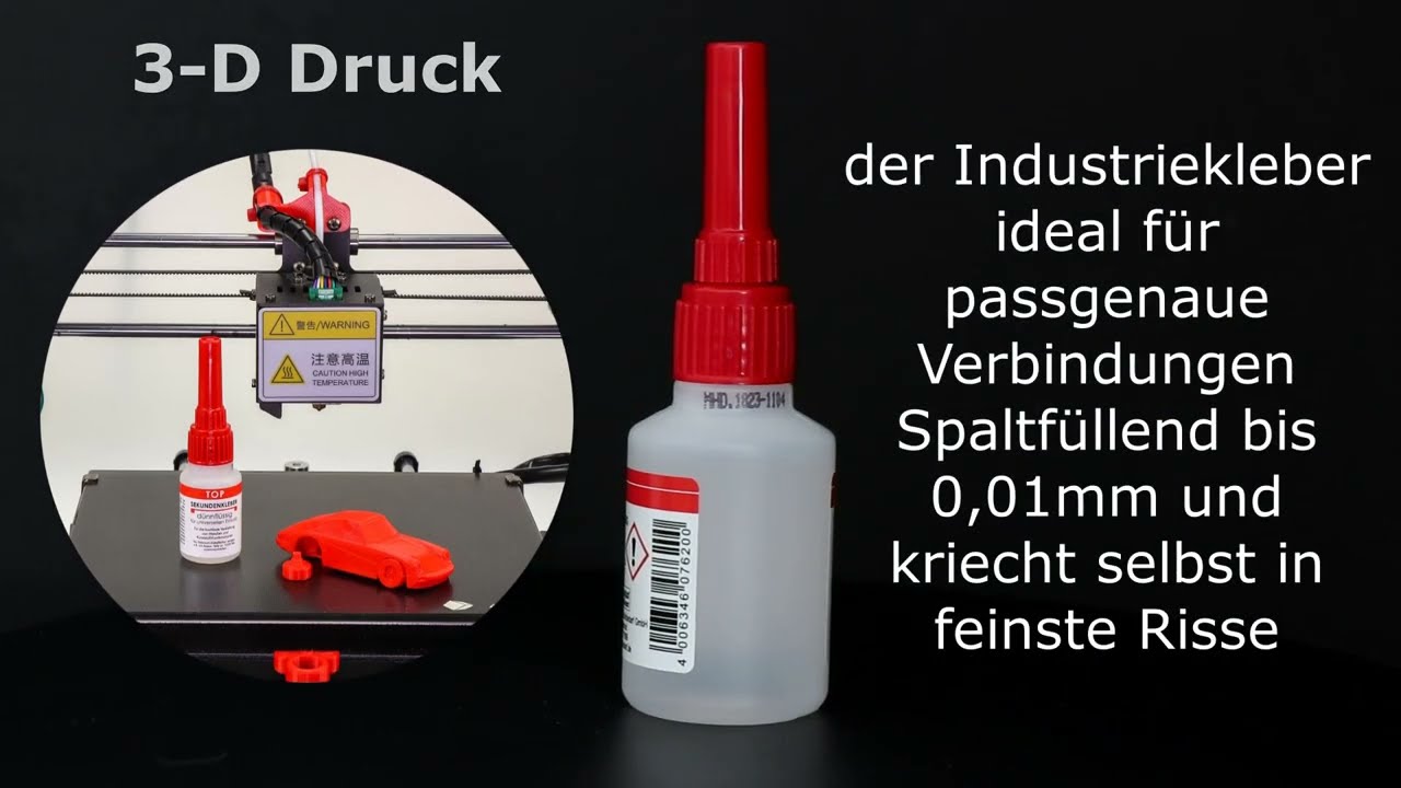 Top2Glue Sekundenkleber d&uuml;nnfl&uuml;ssig  - der blitzschnelle und b&auml;renstarke Industriekleber