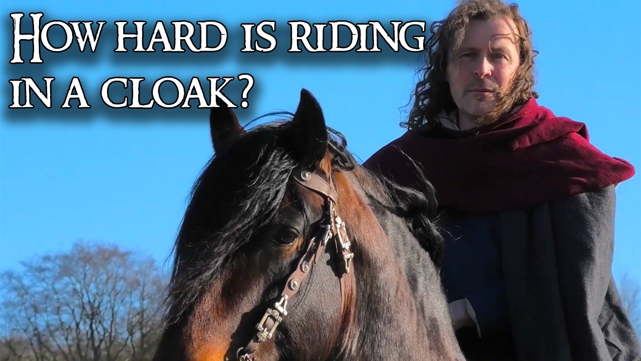 Cloak: Is riding in a Medieval cloak difficult? (and Talos bites it!)