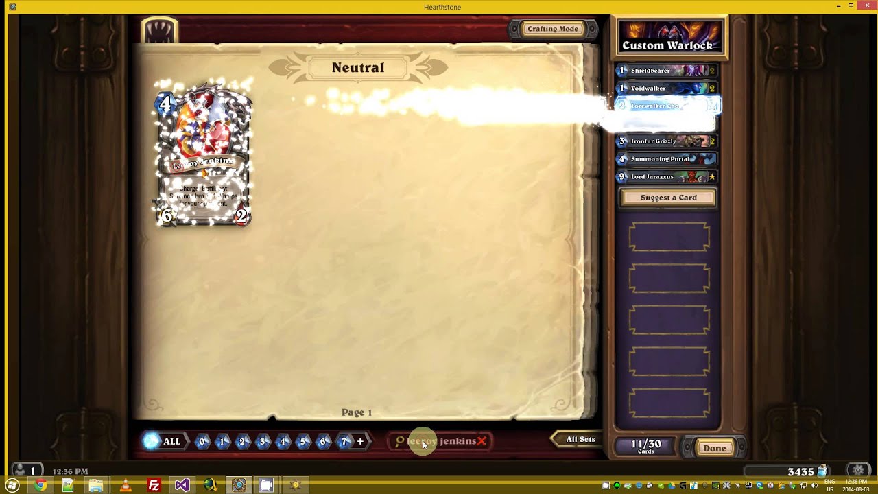 Auto Hearthstone Deck Builder Demo [Real Time Playback!]