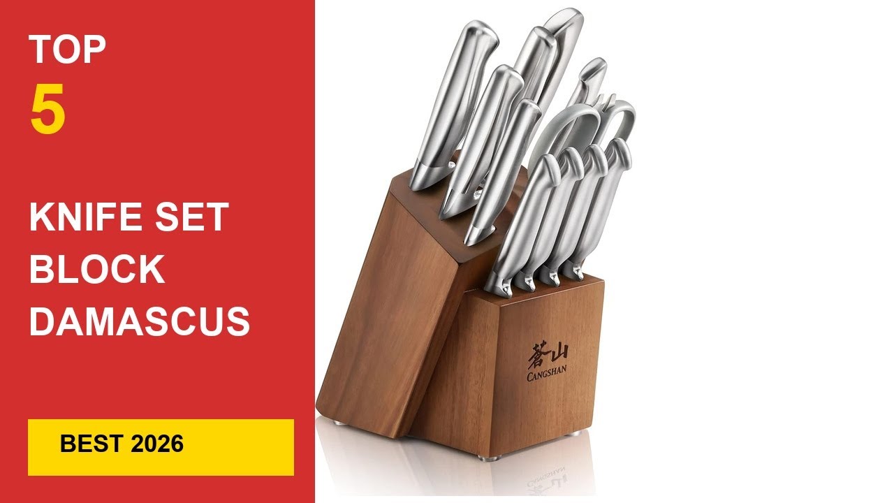 Best Knife Set Block Damascus Steel in 2026 - Expert Reviews in 2026