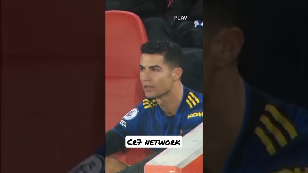 Ronaldo angry on substitution 😡