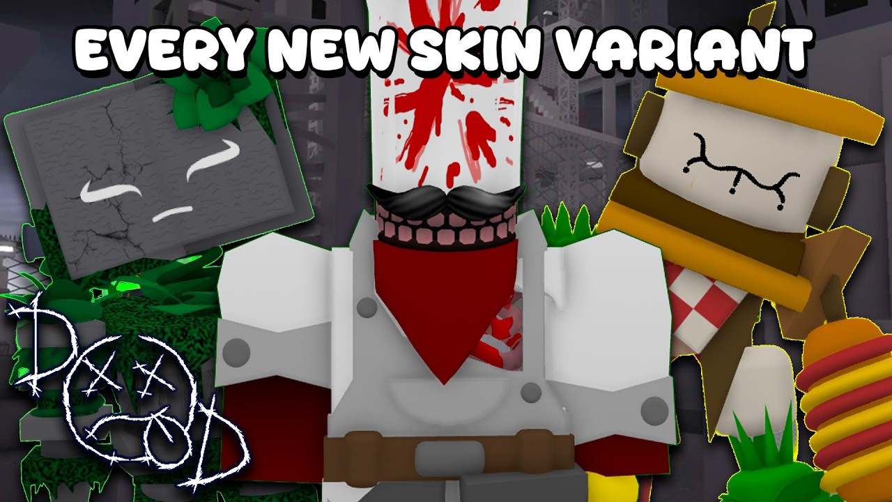 EVERY NEW SKIN VARIANT IN DIE OF DEATH'S FASHIONABLY LATE UPDATE (Roblox Die of Death)