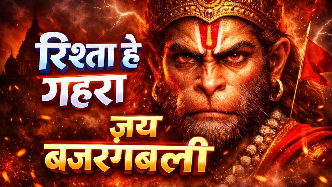 🚩#viral सुनो ये भजन 🙏 तेरा मेरा रिश्ता है कैसा | जय बजरंगबली 🔥 दिल छू लेने वाला भजन #viralvideo 2026