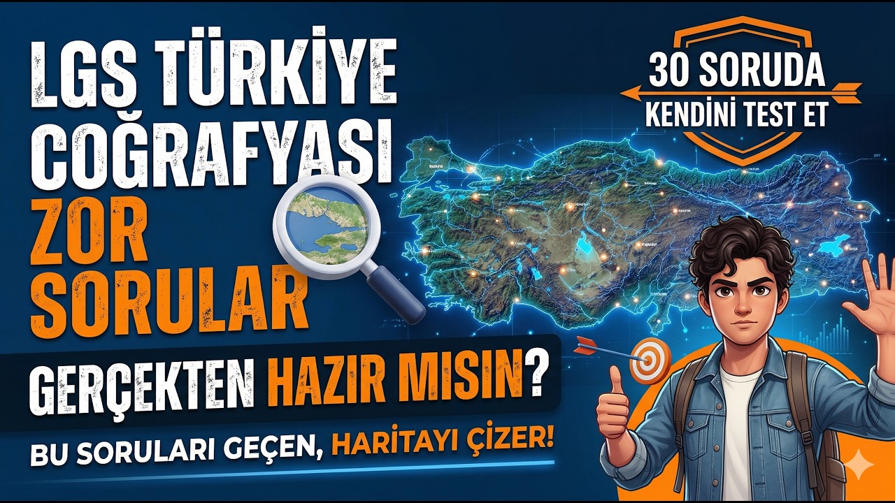 LGS Türkiye Coğrafyası Zor Sorular | 30 Soruda Kendini Test Et