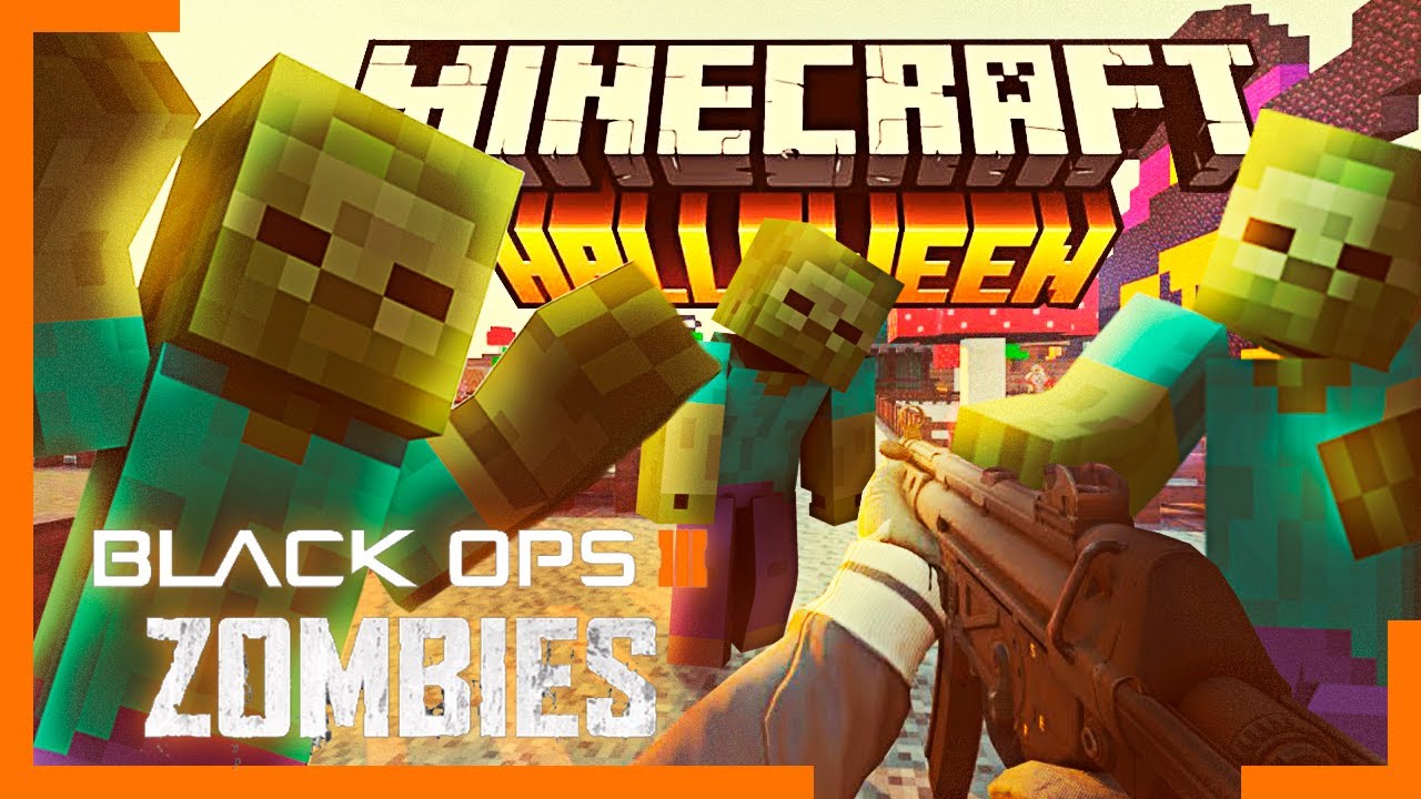 BLOCOS, ZUMBIS e ABÓBORAS! [Minecraft Halloween] - Custom Zombies #24