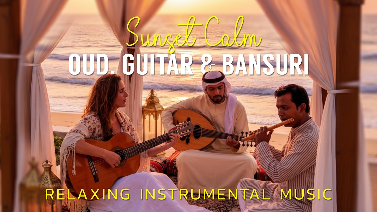 Oud, Guitar & Bansuri | Deeply Relaxing Instrumental Music