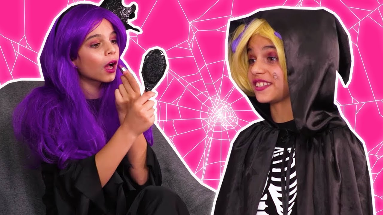 Halloween Princess Routine 🎃 Costumes & More - Halloween Princesses In Real Life | Kiddyzuzaa