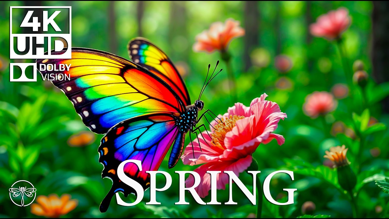 4K Butterfly Symphony 🦋 | Peaceful Music 🎶 & Calming Insect Film 🎥 • 4K Video UHD