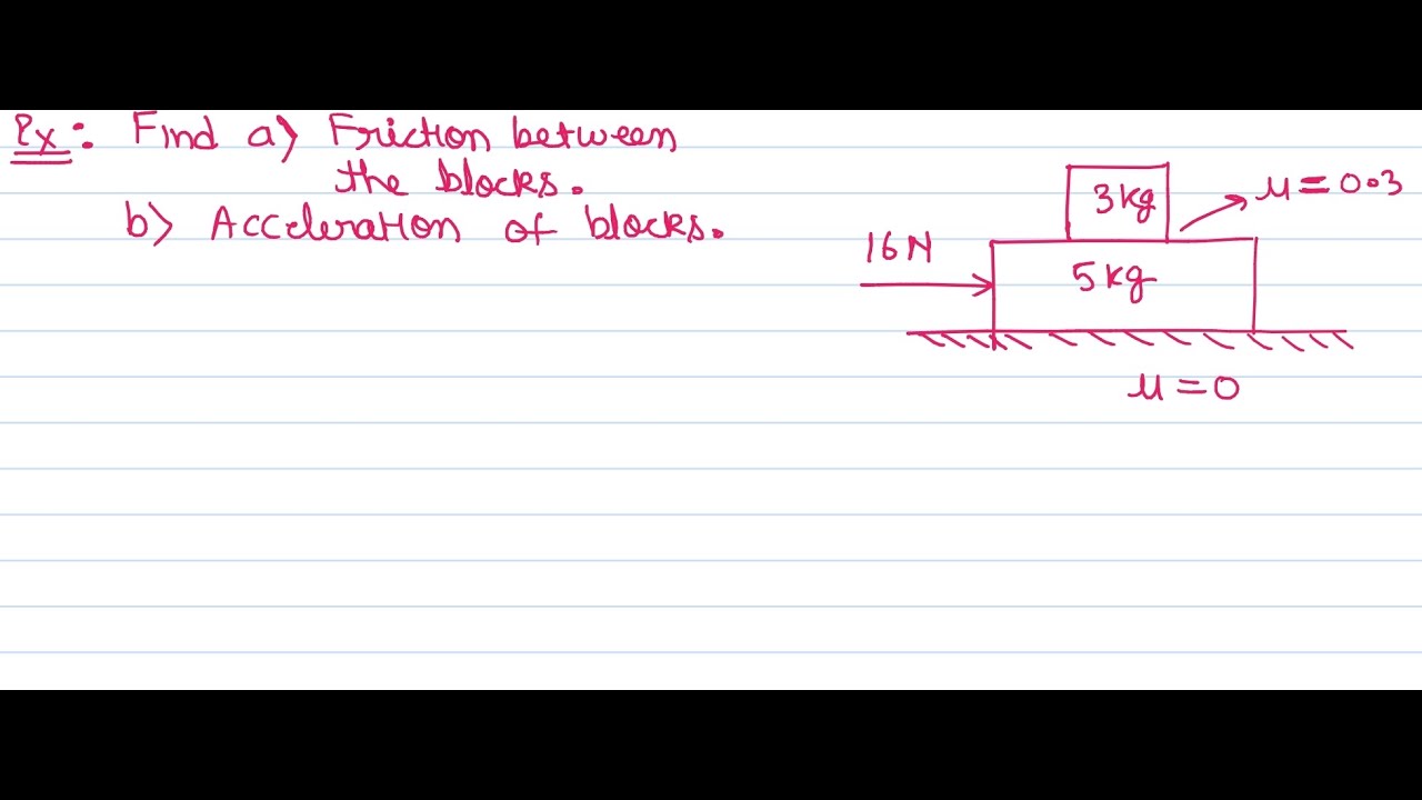Problem 2 # Step By Step Approach - Two Block Problems - Friction | IIT JEE | NEET | Olympiads
