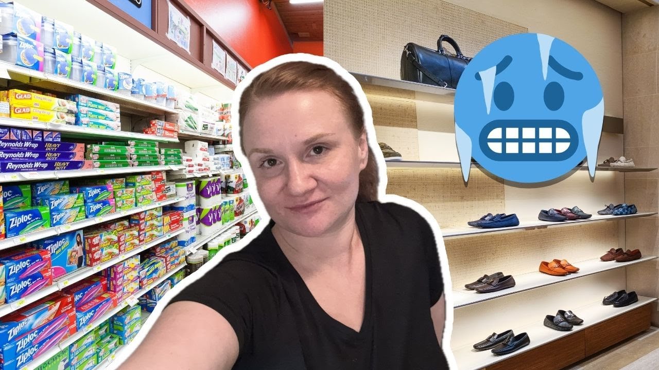 Я купила новую сумку, и мы пошли в Walmart посреди метели 🥶❄️💰