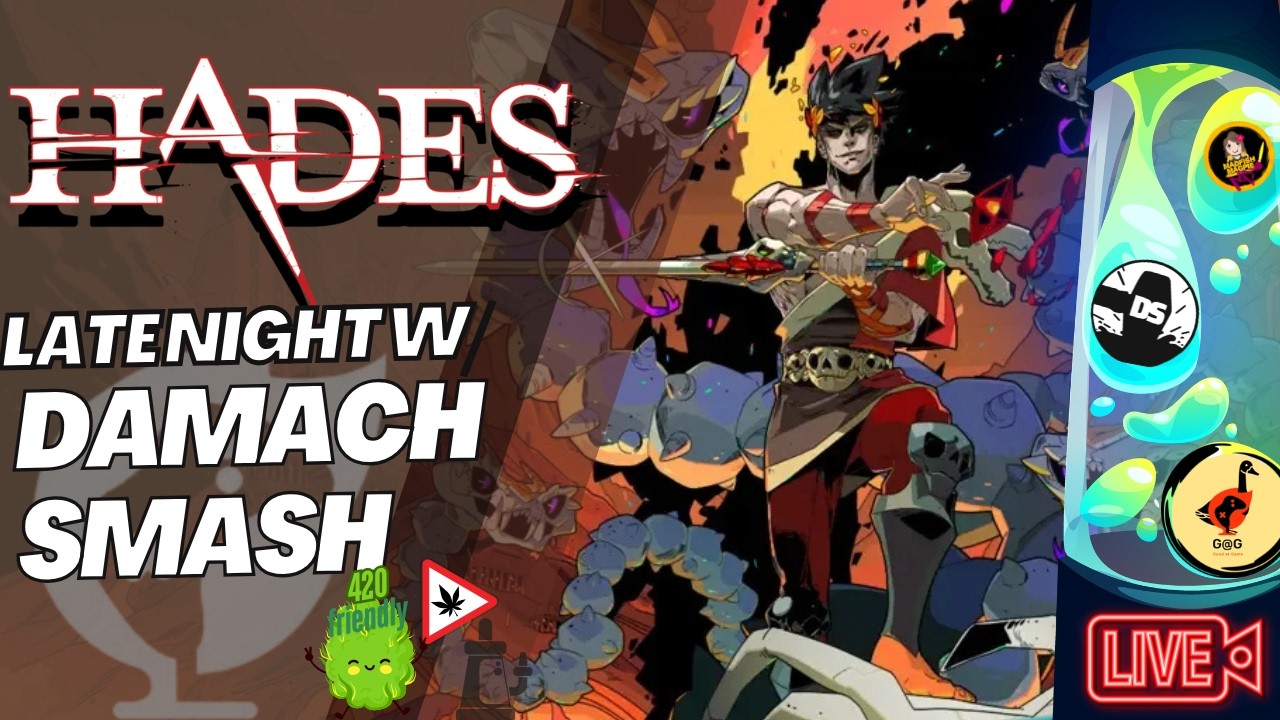 Hades First Play LIVE - Late Night w/ Damach Smash