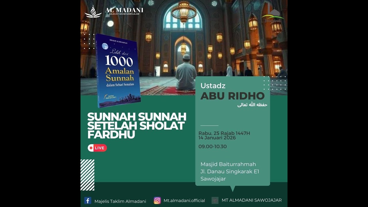 1000 Amalan Sunnah sehari  semalam