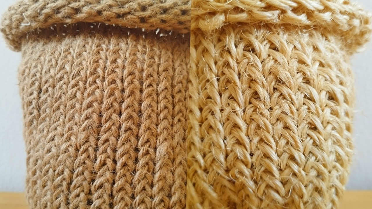 Loom Knit a Small Basket #knit #knitting #knittingpattern #knitstitch #knittingdesign #loomknit