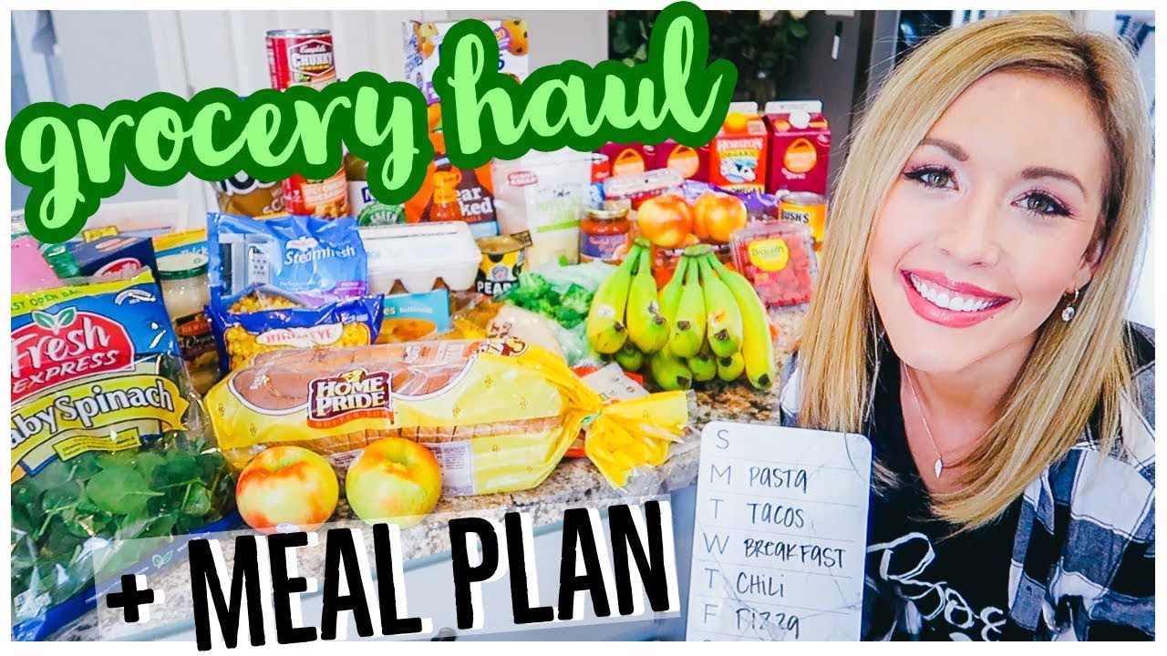 GROCERY HAUL! EASY DINNER IDEAS + WHAT I EAT IN A WEEK! FOOD HAUL