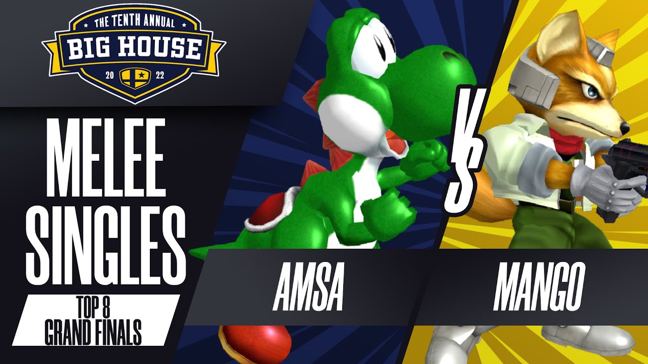 aMSa vs Mang0 - GRAND FINALS: Melee Singles Top 8 - The Big House 10 | Yoshi vs Fox