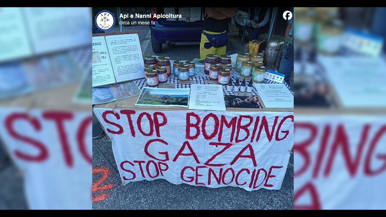 Apicoltore multato per lo striscione con scritto 