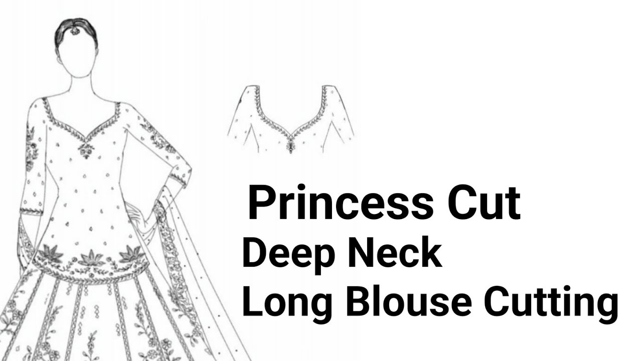 Princess Cut Long Blouse Cutting And Stitching 