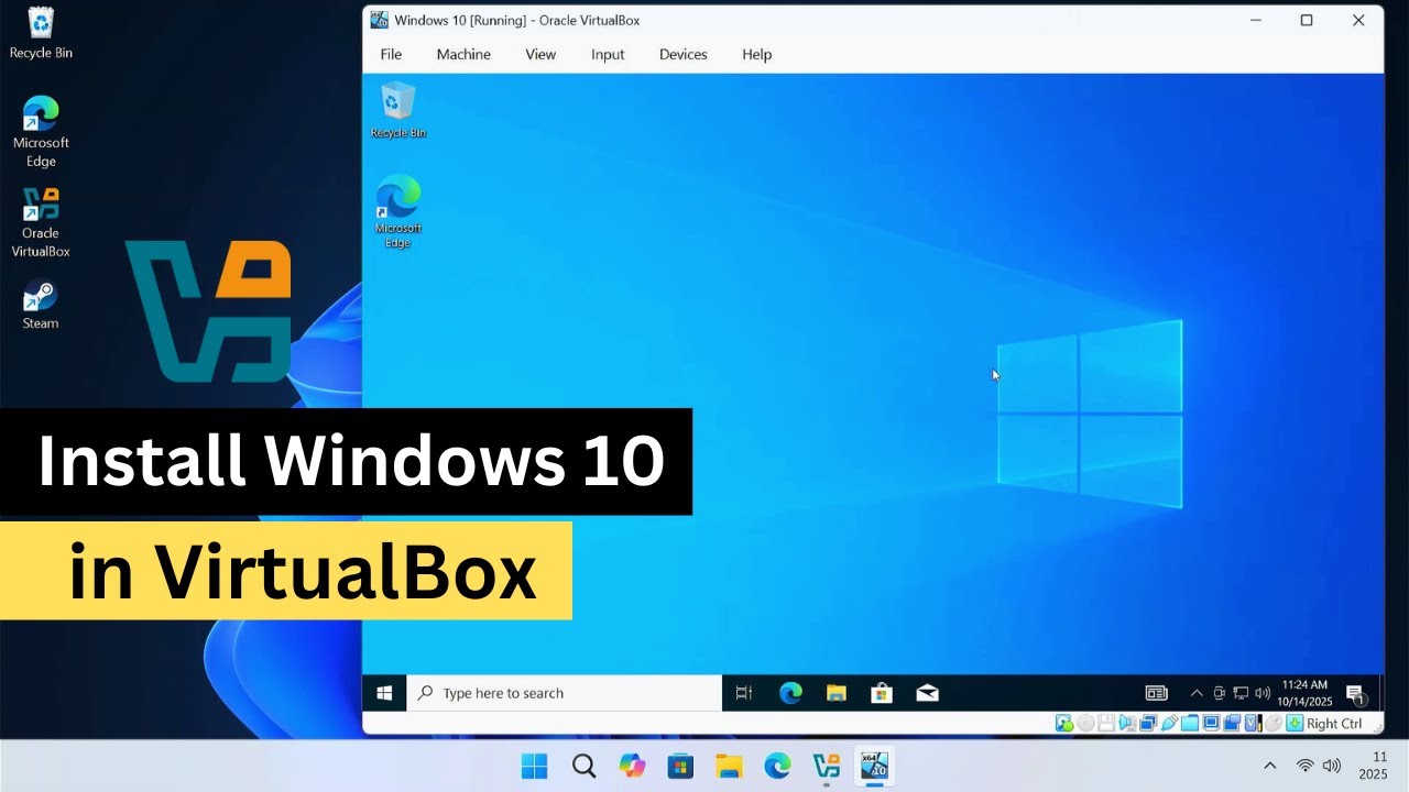 How to install Windows 10 in VirtualBox 2025