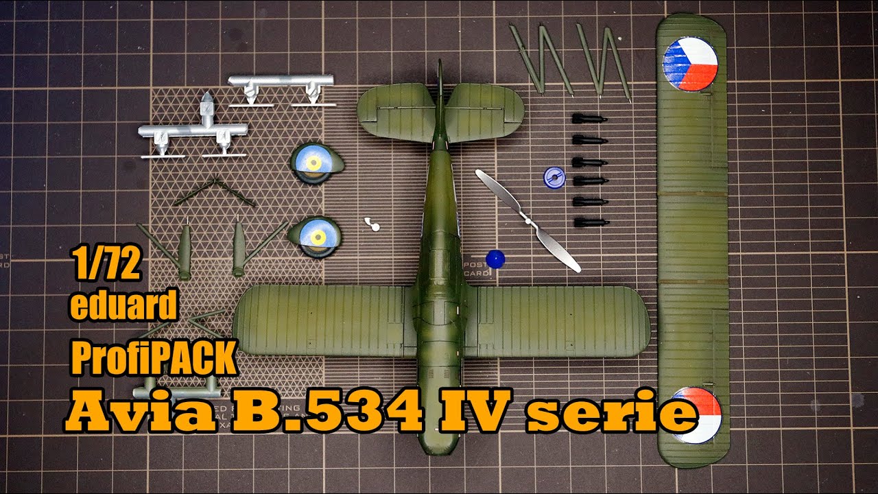BUILDING A CZECHOSLOVAK Avia B.534.serie  1/72 ProfiPACK eduard part 01