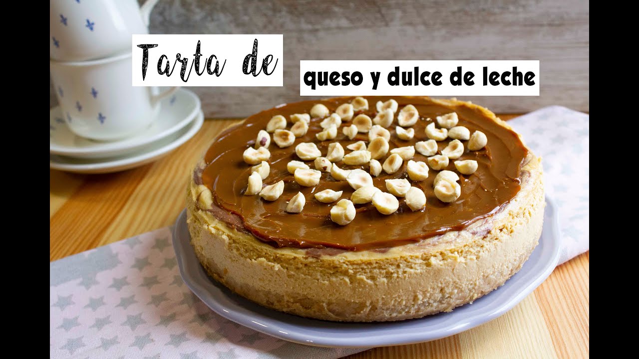 Tarta de queso y dulce de leche
