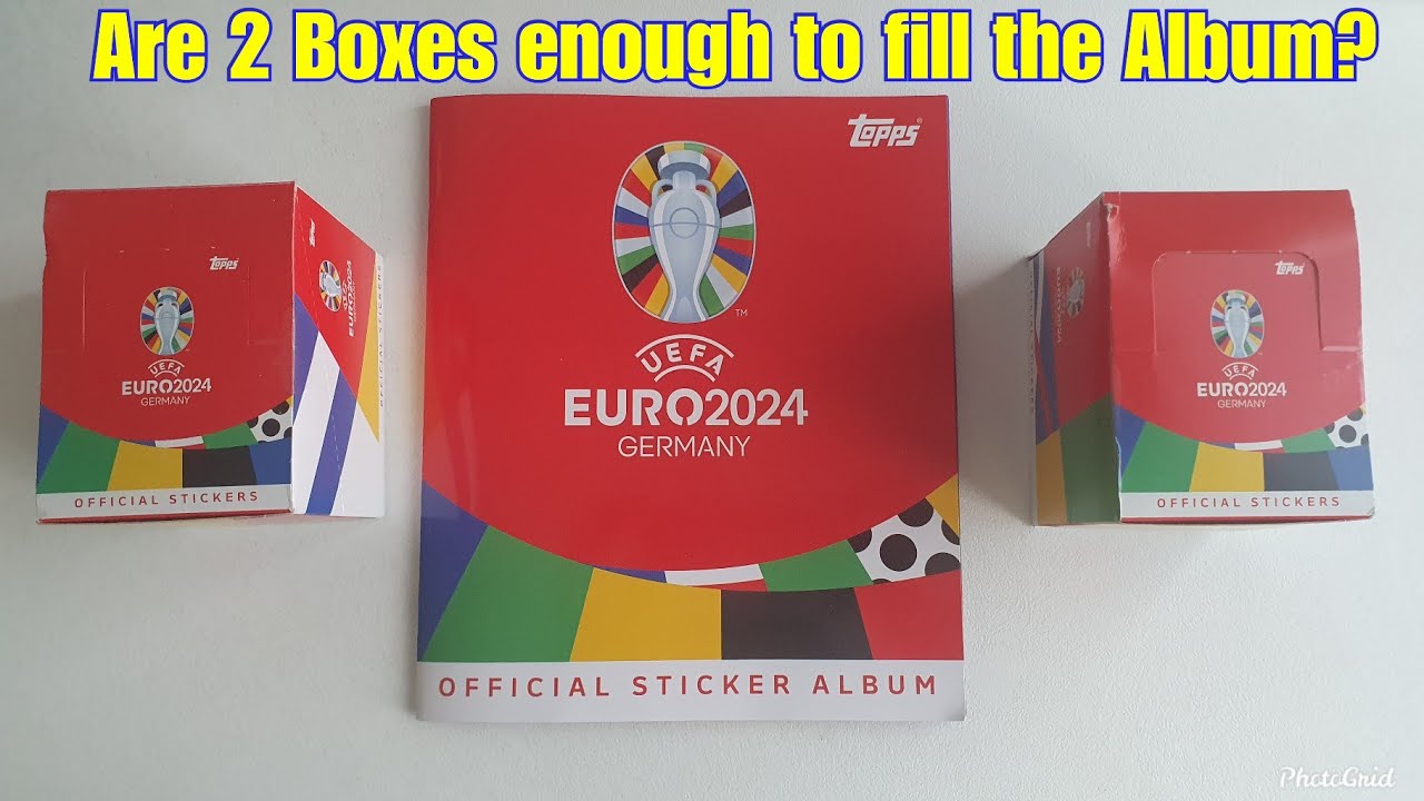 Are 2 Boxes enough to fill the complete Topps Euros 2024 Sticker Album | Topps Euro Sticker Unboxing