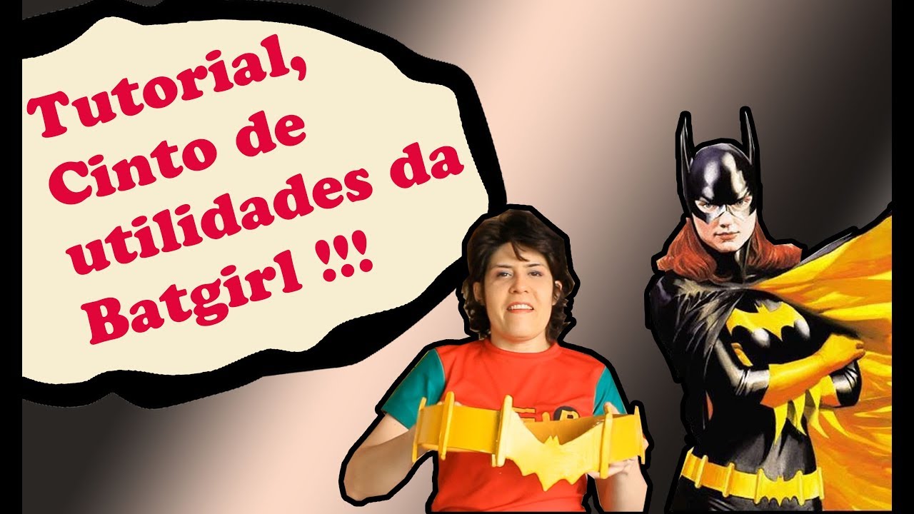 Tutorial- Cinto de utilidades Batgirl Cosplay