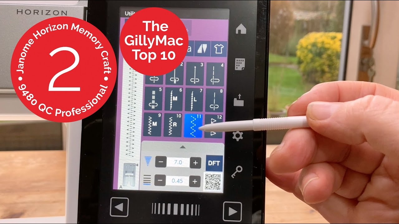 2. Touchscreen | Janome Horizon Memory Craft 9480 QC Professional - GillyMac Top 10