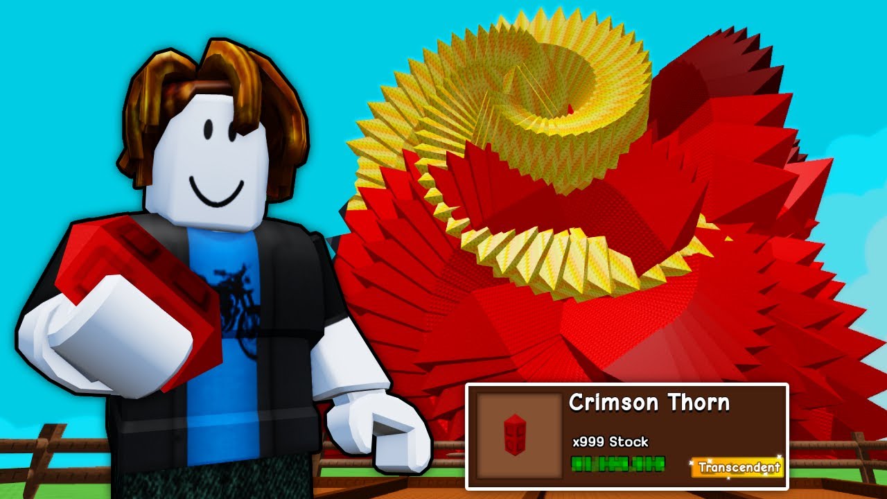 Grow A Garden เริ่มใหม่ด้วย Crimson Thorn หนามแดงระดับTranscendent😲