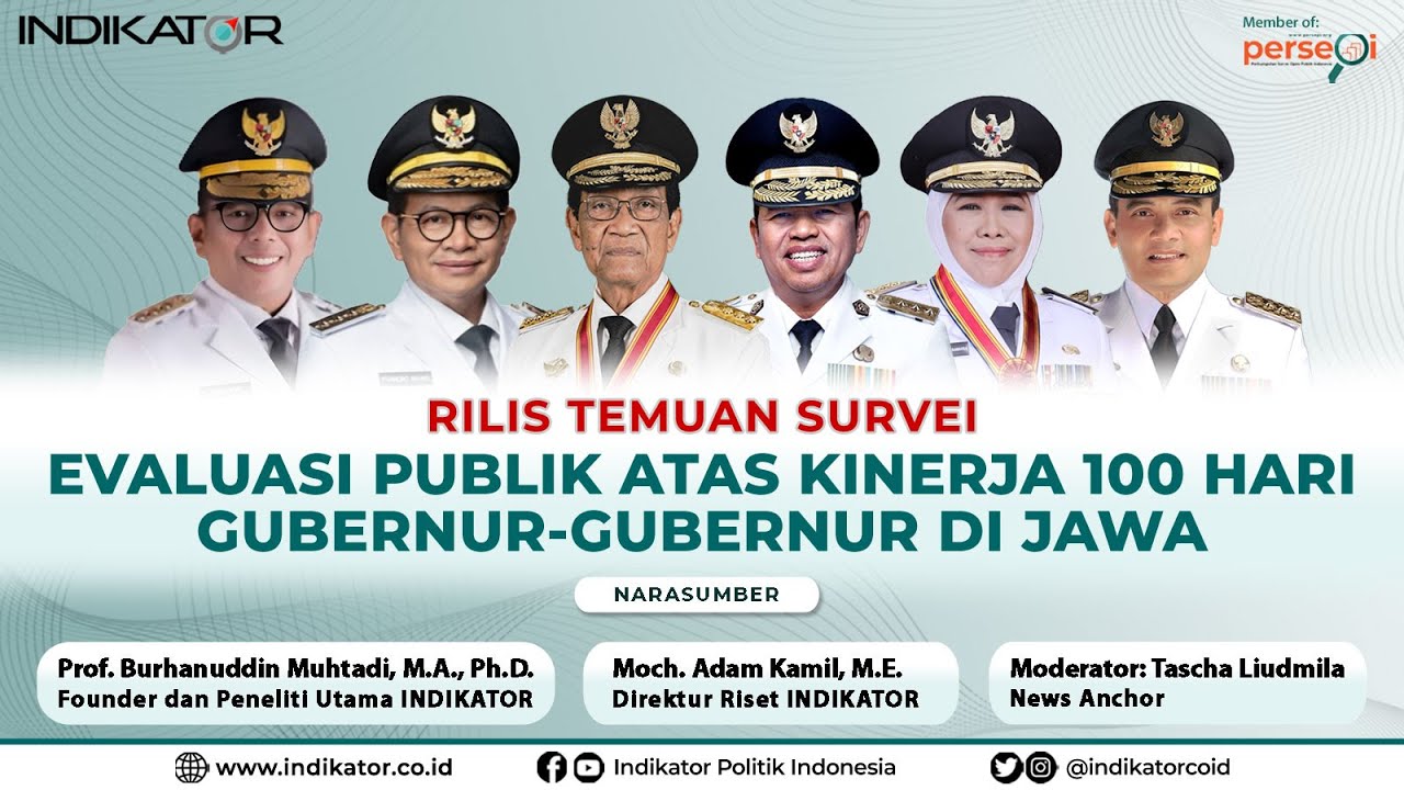 Evaluasi Publik atas Kinerja 100 Hari Gubernur-gubernur di  Jawa