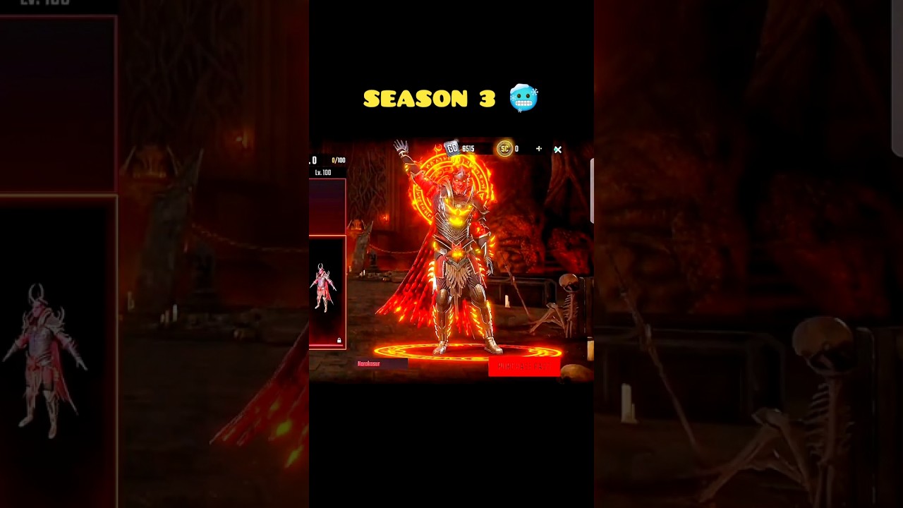 season 3 scarpaas in scarfall 2.0 🔥🥶 #scarfall #freefire #bgmi #scarpass #seson3 #update #trollface