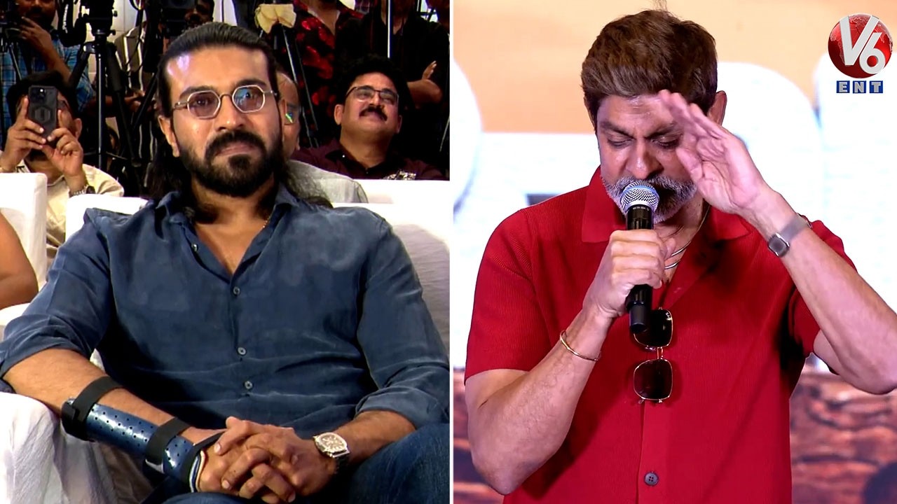 Actor Jagapathi Babu Speech | PEDDI Movie Thank You Meet | Ram Charan | V6ENT