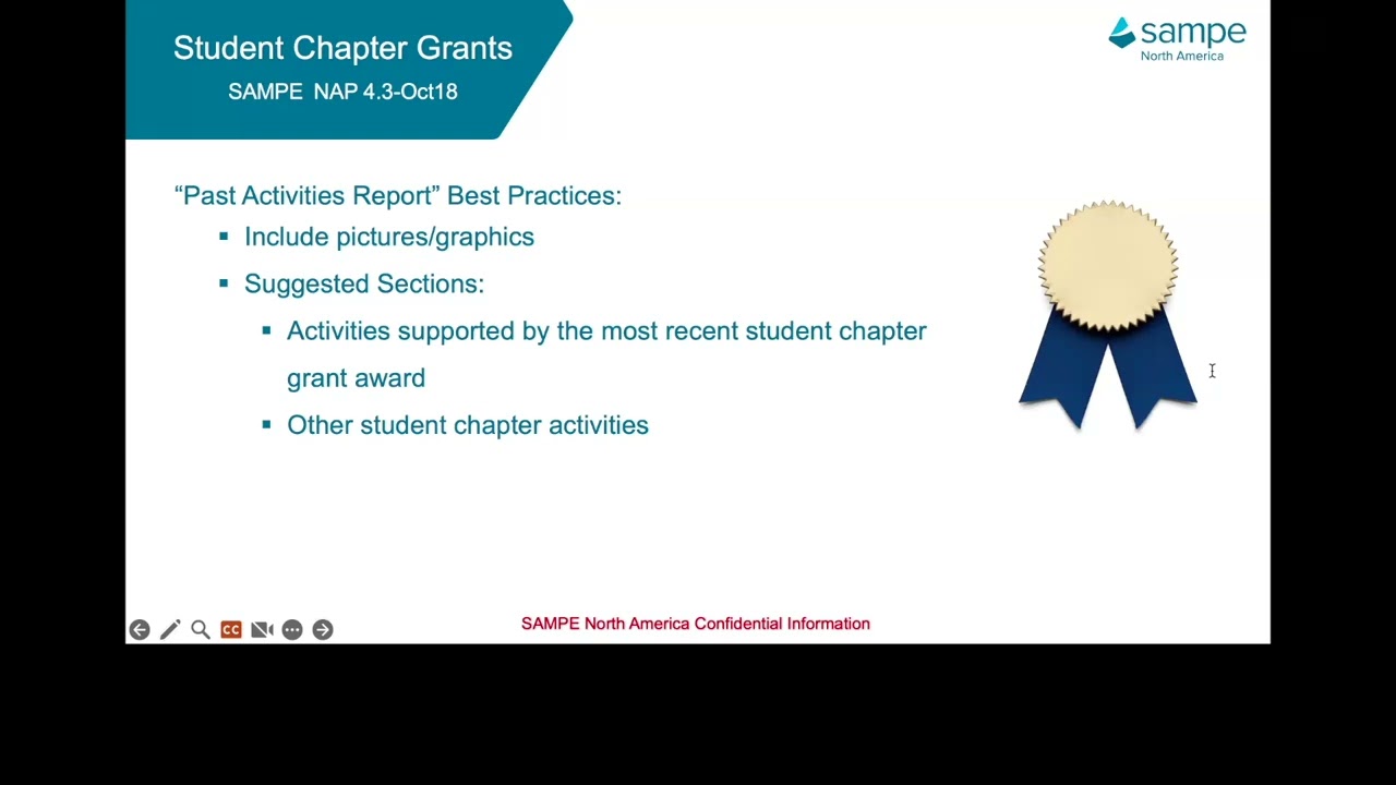 SAMPE Webinar | How to Submit Your SAMPE Student Chapter Grant