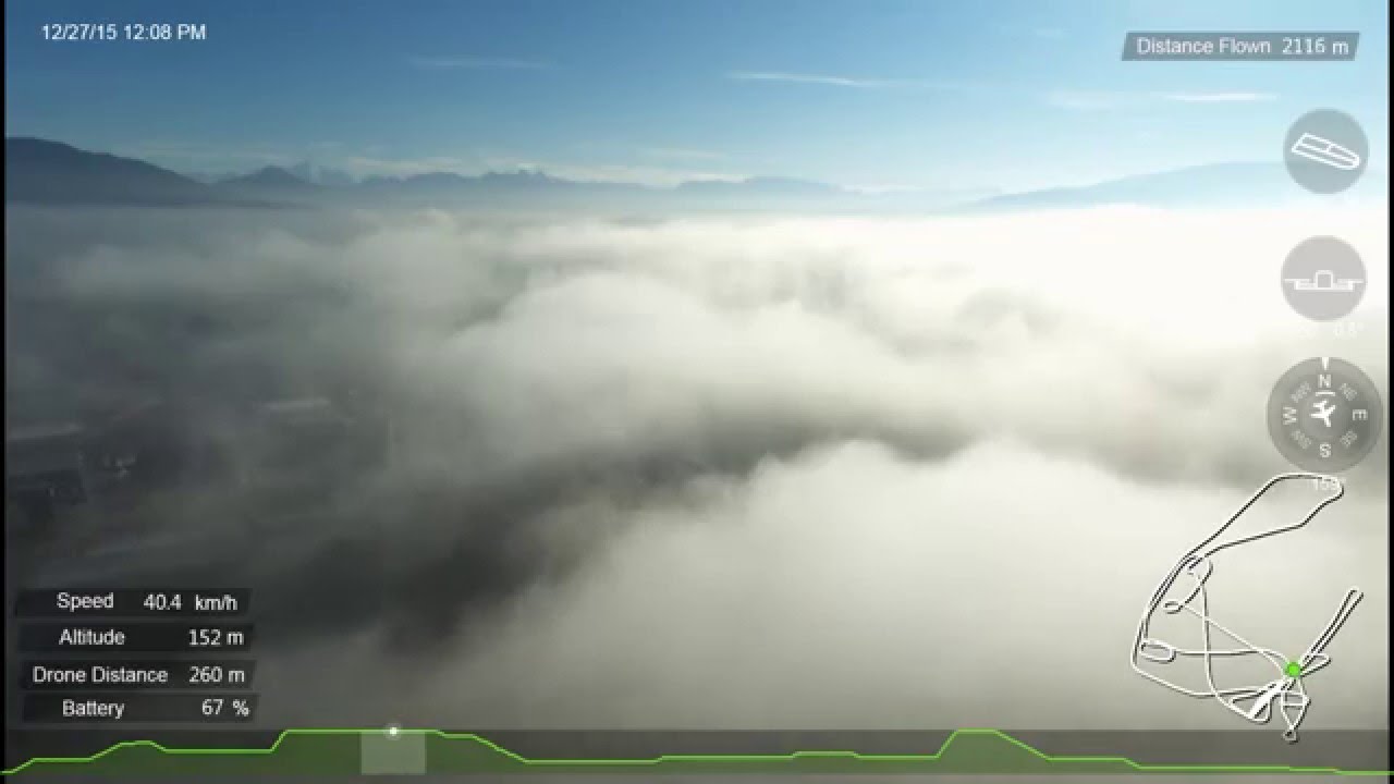 Over the clouds with Bebop 2
