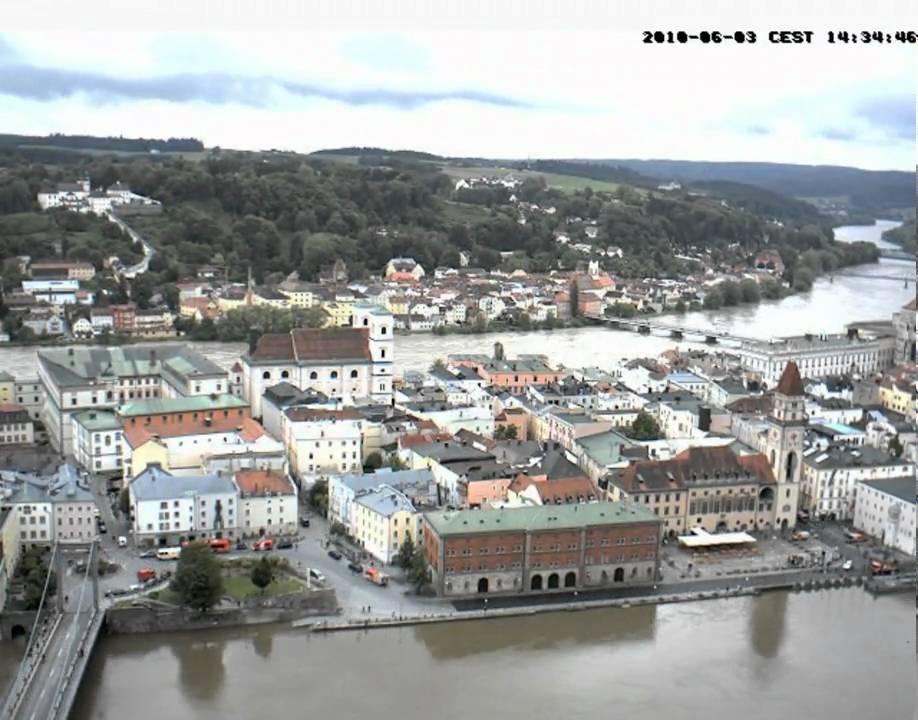 Hochwasser Passau im Zeitraffer, 03.06.2010