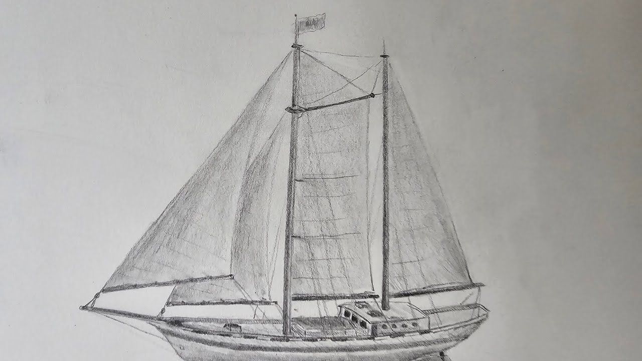 Sketching a SAILING YACHT