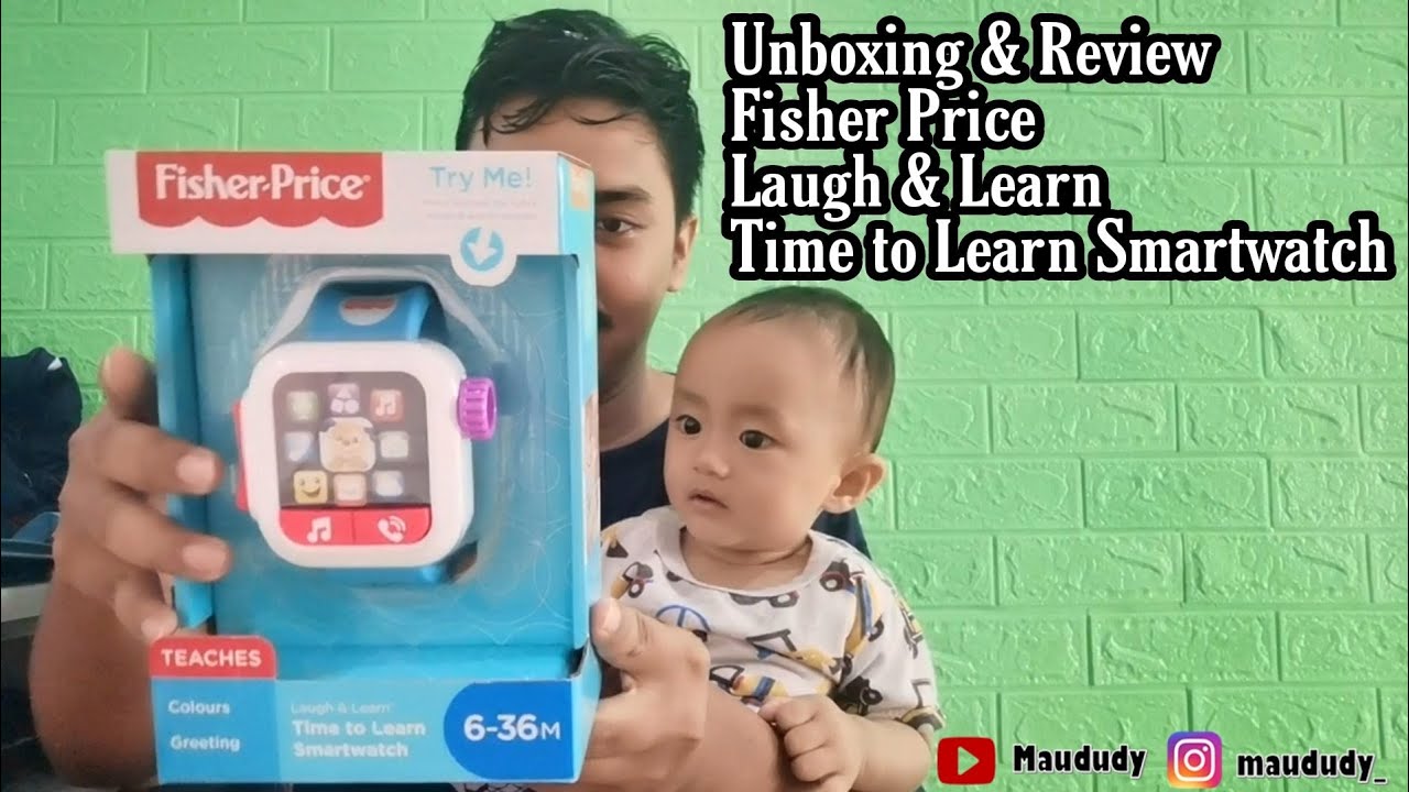 Unboxing & Review Fisher Price Laugh & Learn Time to Learn Smartwatch
