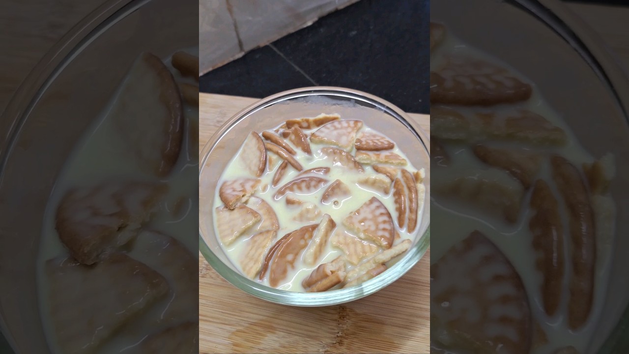 Biscuit Custard Recipe | Dessert Recipe | #shortvideos