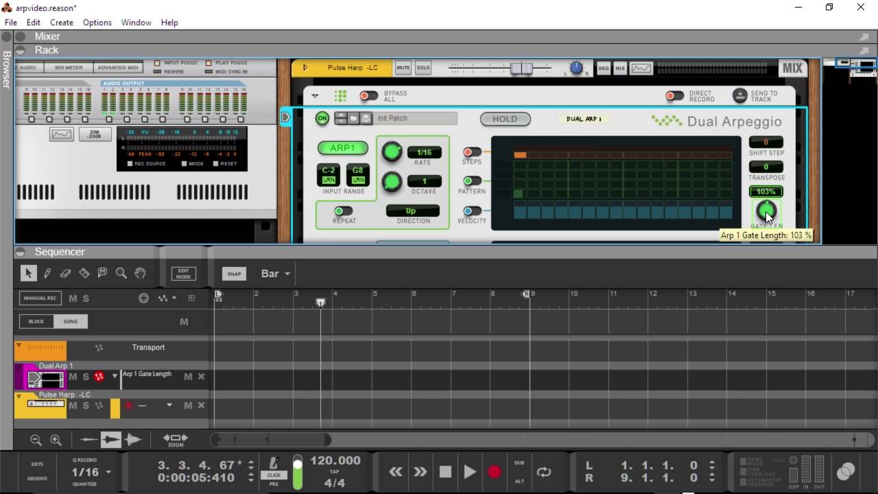 What's new in Reason 9? Part 4: The 'Dual Arpeggio' Player device