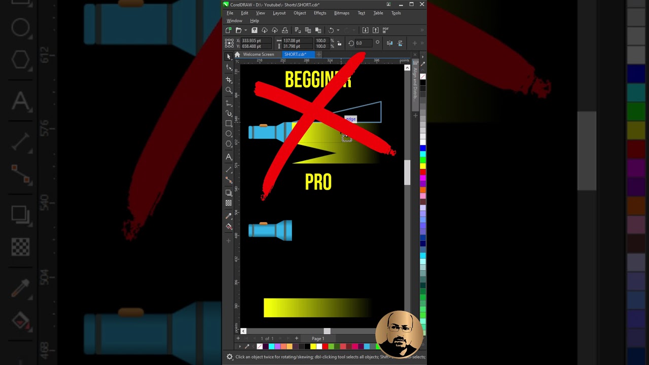 Beginner vs Pro CorelDraw Trick Revealed!