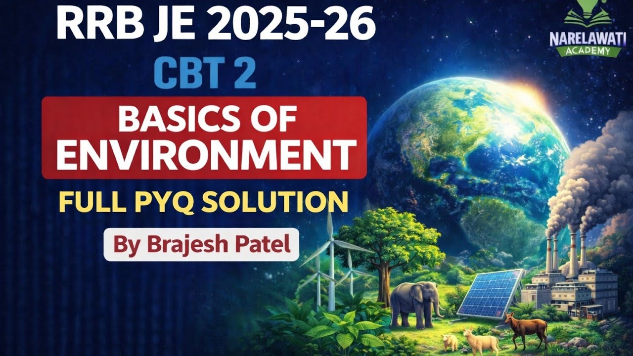 BASIC OF ENVIRONMENT FULL PYQ,S SOLUTION FOR #rrbje #cbt2 