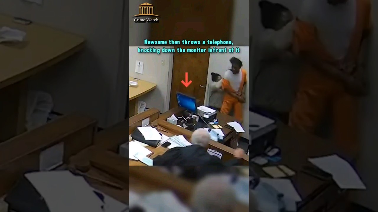 Inmate displays shocking 😔 behaviour in court #shortsviral #courtroom #truecrime #viral #shortsfeed