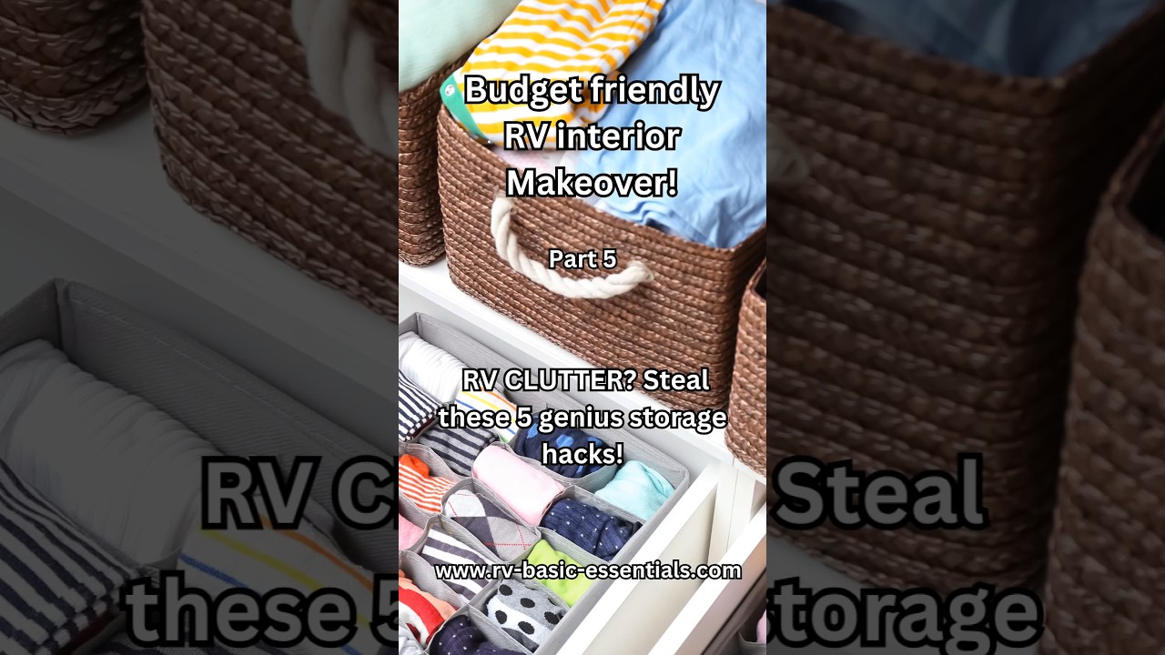 RV STORAGE HACKS YOU DIDN&rsquo;T KNOW YOU NEEDED! 🚐💨 Subscribe for more!