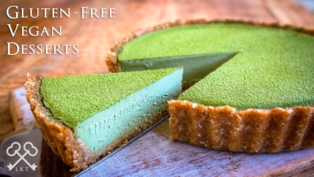 No-Bake Matcha Cheesecake Tart | Gluten Free Vegan Desserts