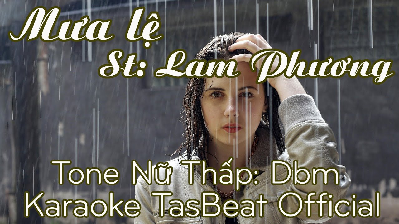 Karaoke Mưa Lệ - Tone Nữ Thấp | TAS BEAT