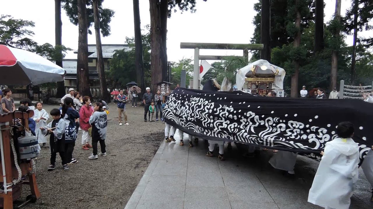 山形県長井市 宮・總宮神社例祭 黒獅子(1)