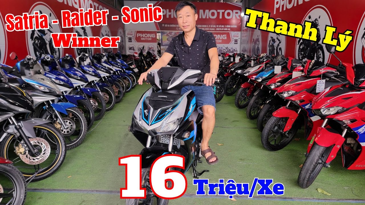 Thanh Lý Xe Máy Cũ Giá Rẻ ,Satria , Raider , Sonic , Winer V1 , Winner X